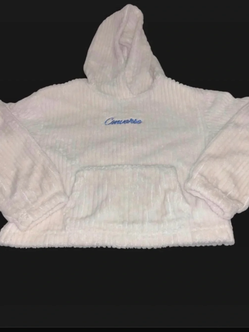 Converse Plush Hooded Pullover - Pale Blue Embroidery